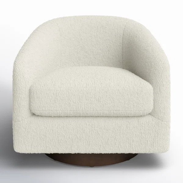 Bennett Upholstered Swivel Barrel Chair | Wayfair North America