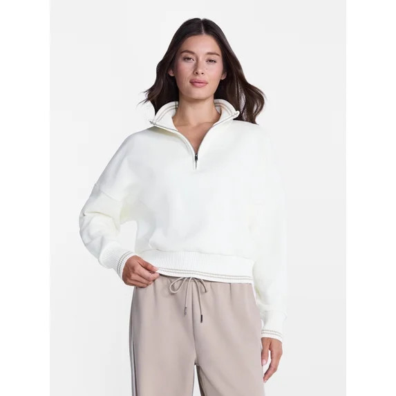 Avia Women's Quarter Zip Fleece Pullover, Sizes XS-XXXL | Walmart (US)