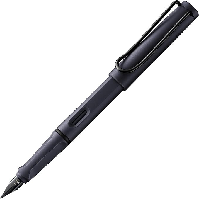 LAMY safari steel black - Fountain Pen with ergonomic grip & polished steel nib in size M - ideal... | Amazon (US)