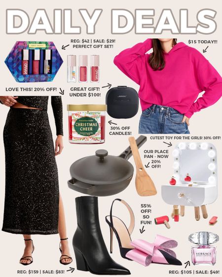 Daily deals! The best holiday deals to shop today! 

#dailydeals

Old navy deals. Cozy oversized sweatshirt. Black sequin skirt. Holiday style. Holiday skirt. FenTy gift set. Mach and Mach heels. Black Steve Madden boots. Bose Bluetooth speaker. Our place pan on sale. FAO Schwarz toys. Holiday style. Holiday gifts  

#LTKsalealert #LTKHoliday #LTKSeasonal