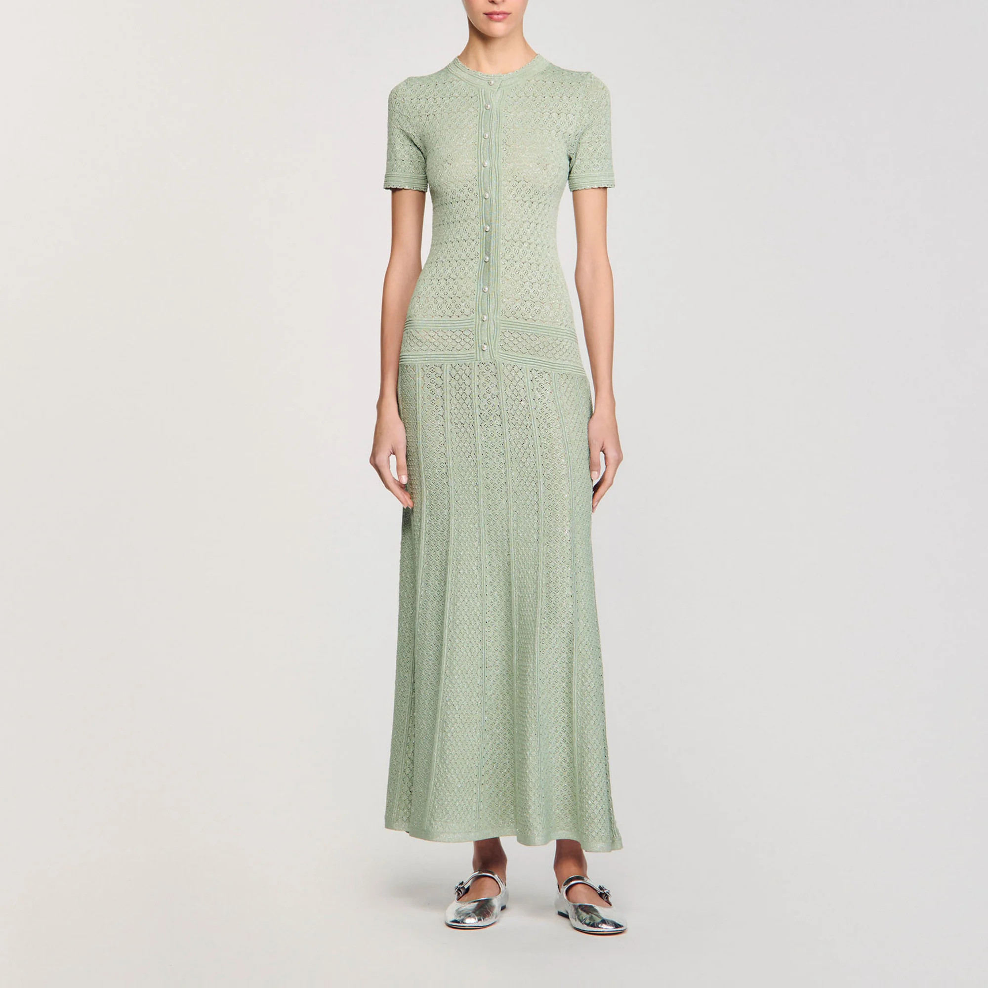Knit maxi dress | Sandro US | Sandro-Paris US