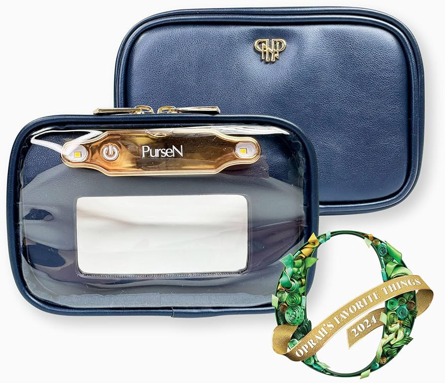 PurseN Litt Makeup Bag LITTMINI with Detachable Mirror + LED Light - Versatile, Small, Premium Ma... | Amazon (US)