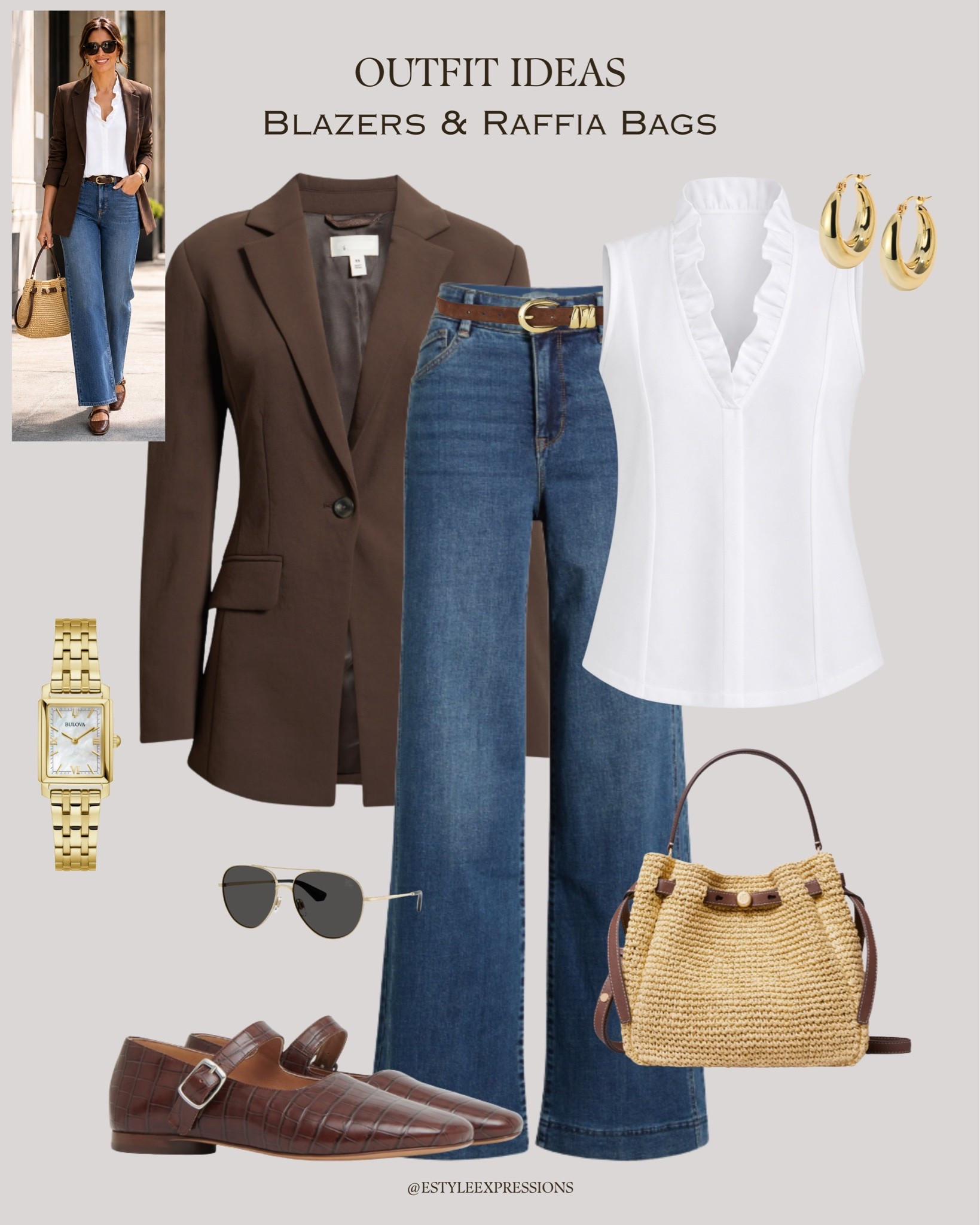 Styling Blazers with Raffia Bags!✨ A charming pairing that makes it easy to navigate that polished-meets-playful balance.🤎🌿

#LTKsummer #LTKtravel #LTKbag