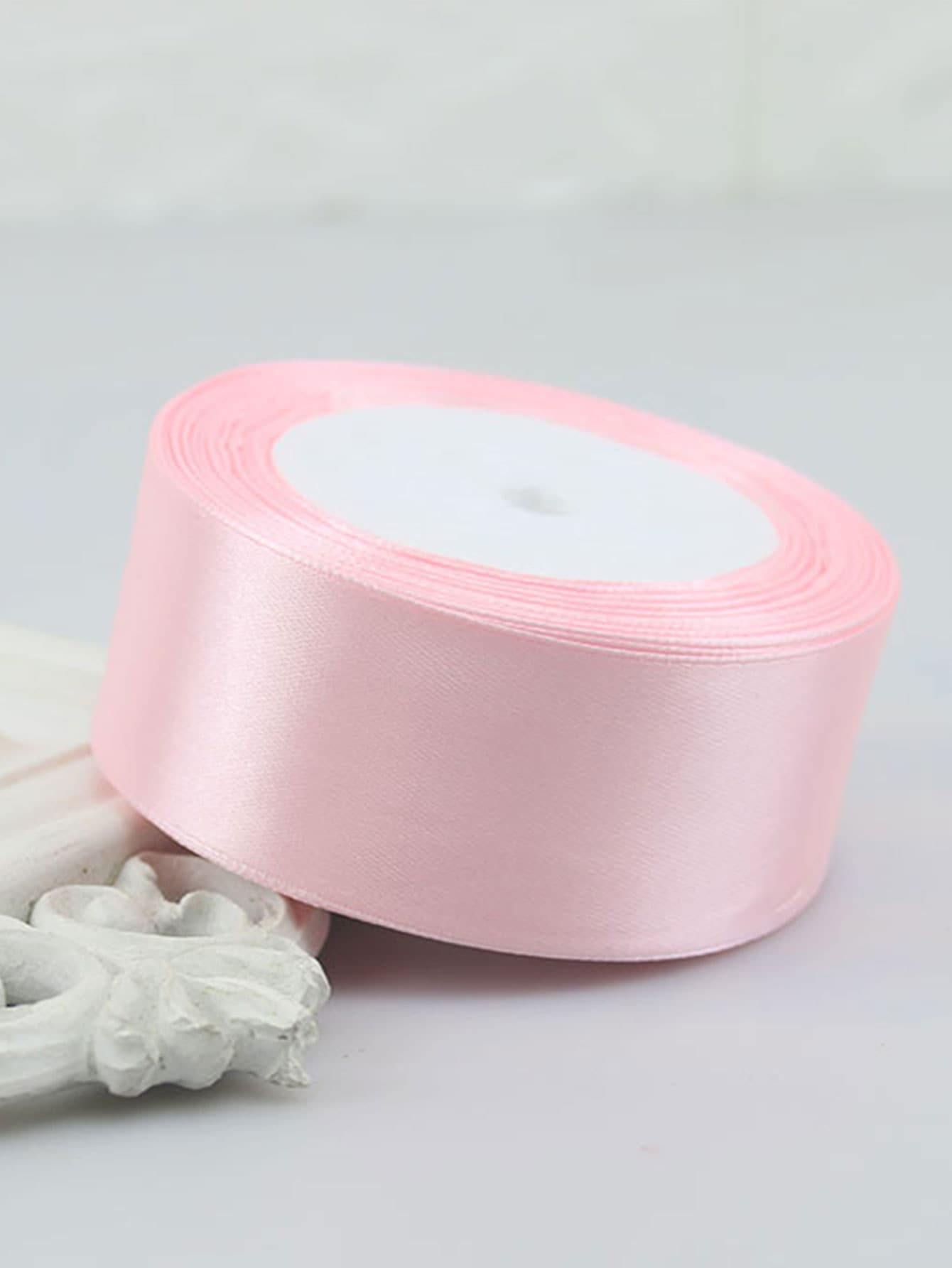1 Roll 0.6/4cm Wide Satin Ribbon For DIY Bows, Cakes, Baking, Packaging,Christmas | SHEIN