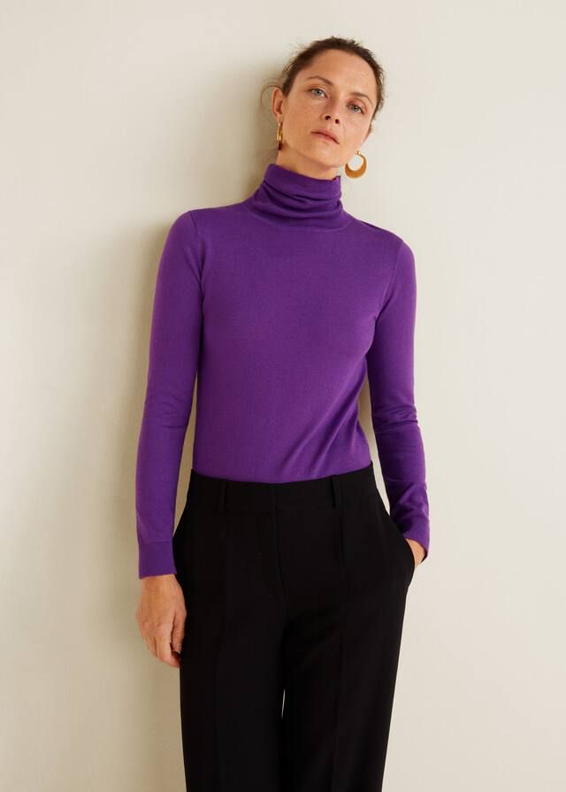 Turtleneck sweater - Women | MANGO (US)