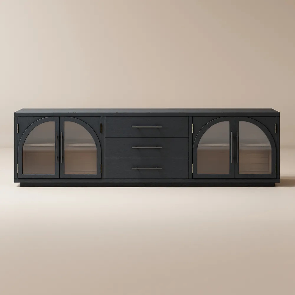 Valborg Wood TV Stand, 70" | Hernest