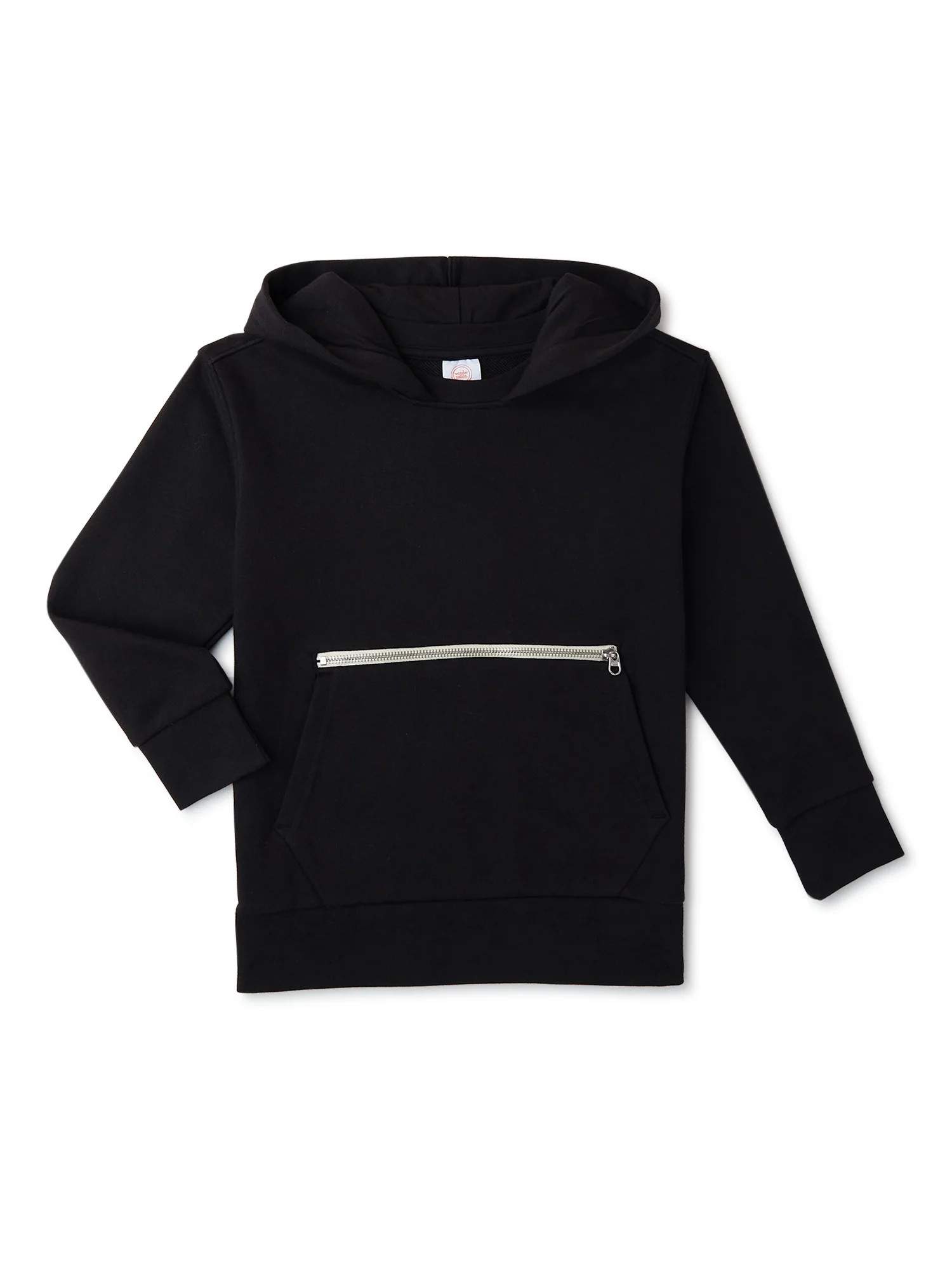 Wonder Nation Boys Long Sleeve Pullover Hoodie with Zip Pocket, Sizes 4-18 & Husky - Walmart.com | Walmart (US)