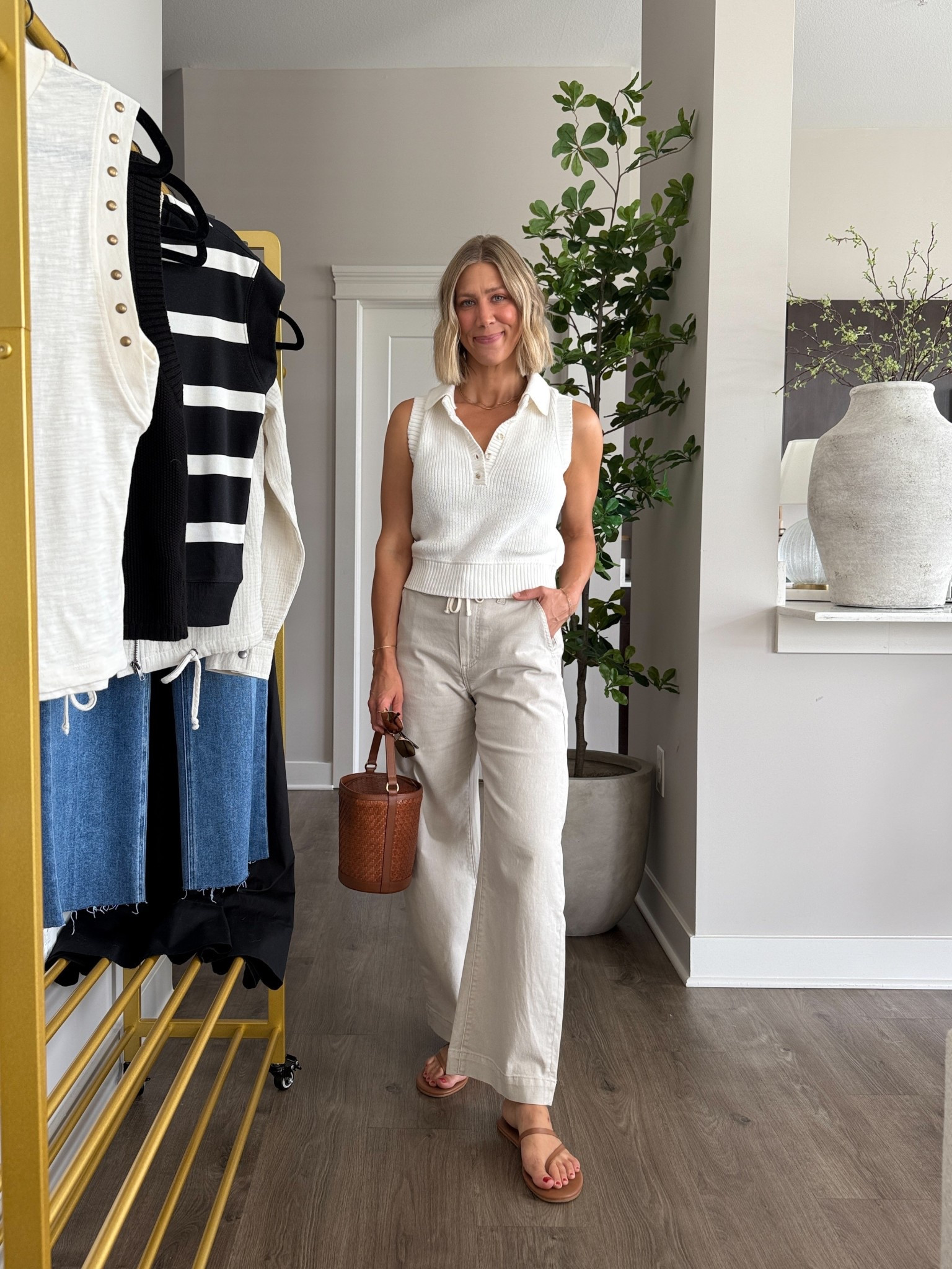 Wearing 25 pants, XS sweater tank 

@evereveofficial #everevepartner #everevestyle 

#LTKFindsUnder100 #LTKStyleTip #LTKOver40