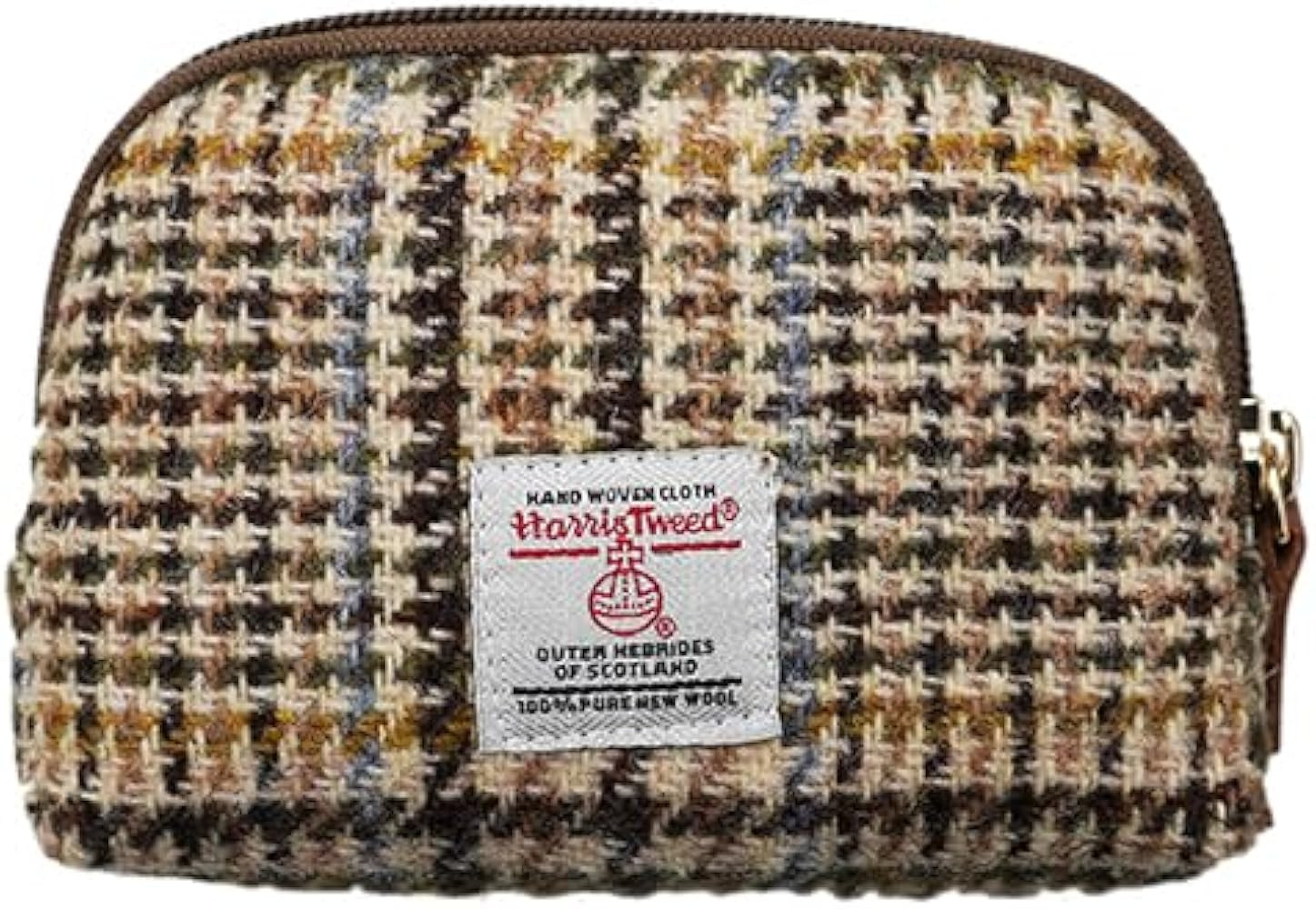 Harris Tweed Mini Travel Makeup Carrying Case Cosmetic Bag Portable Electronics Accessories Organ... | Amazon (US)