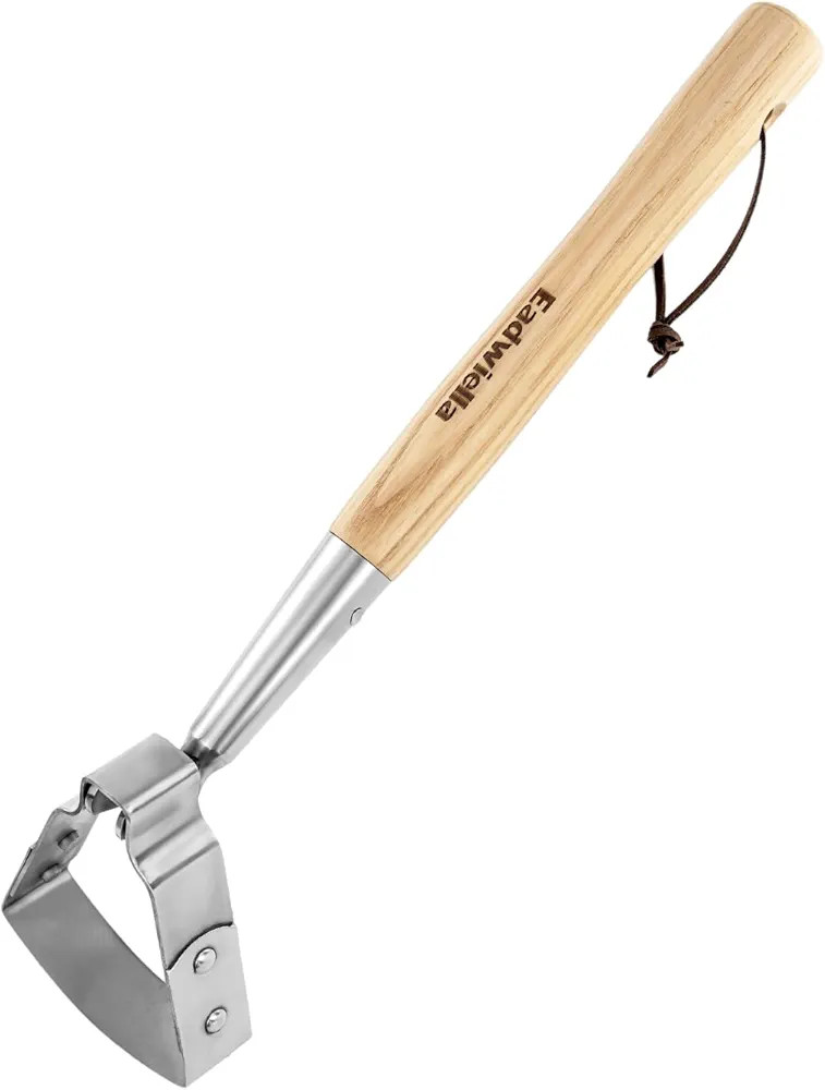 Action/Hula Hoe 16Inch for Weeding Mini Stirrup/Scuffle Loop Hoe Garden Tool Hardwood Handle Push... | Amazon (US)