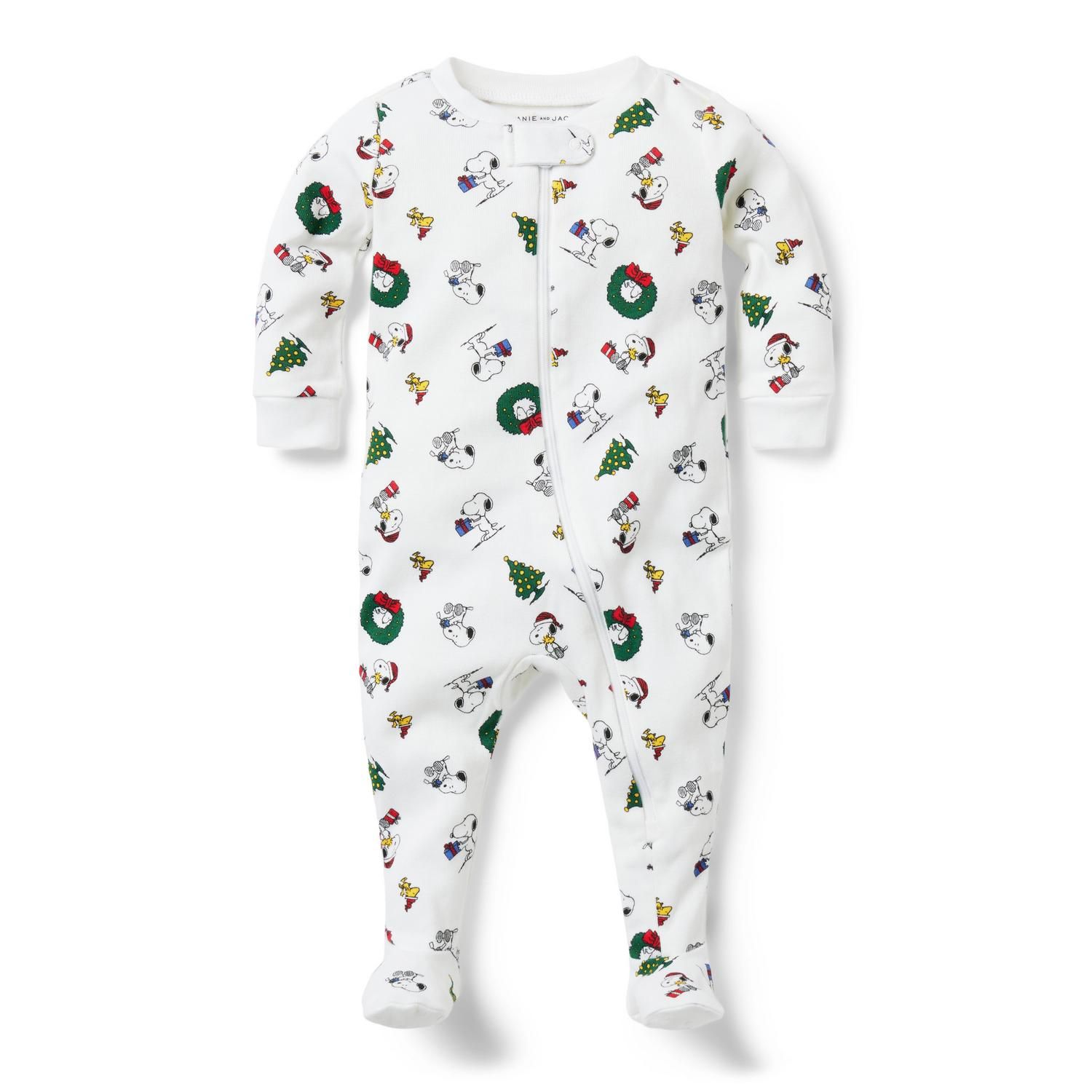 Baby Good Night Footed Pajamas In PEANUTS Snoopy Holiday | Janie and Jack