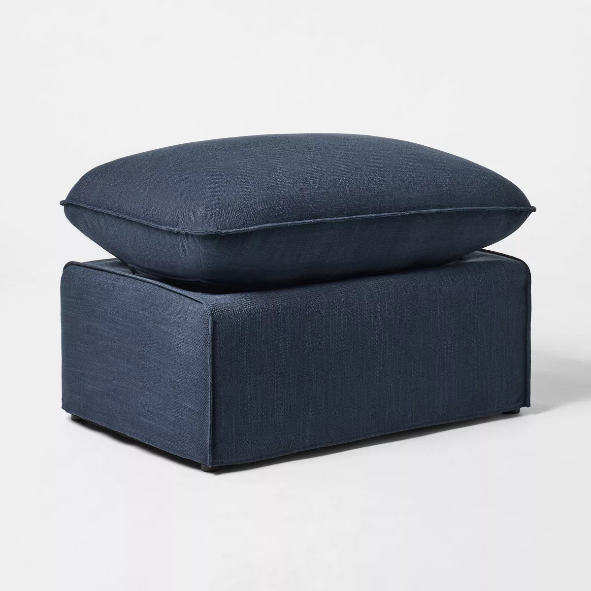 Slipcover Ottoman Blue - Threshold™ designed with Studio McGee | Target