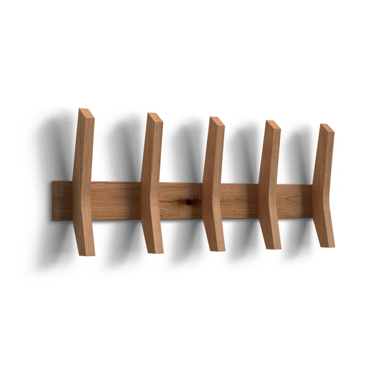 Sifford Solid Wood Wall 5 - Hook Wall Mounted Coat Rack | Wayfair North America