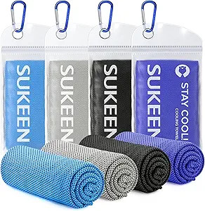 Sukeen 4 Pack Cooling Towels (40"x12"), Cooling Neck Wraps, Ice Towel, Soft Breathable Chilly Tow... | Amazon (US)