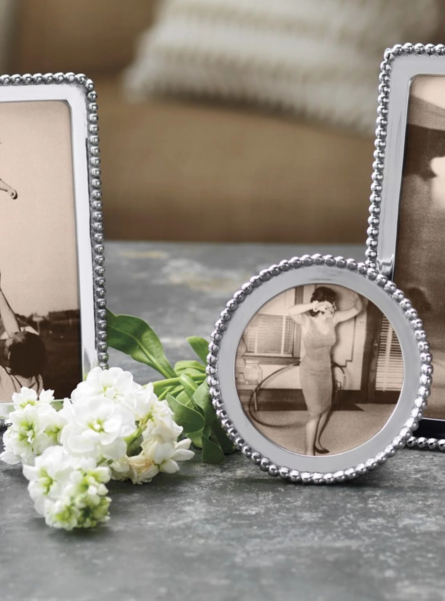 Mariposa Beaded Round Picture Frame | Wayfair | Wayfair North America