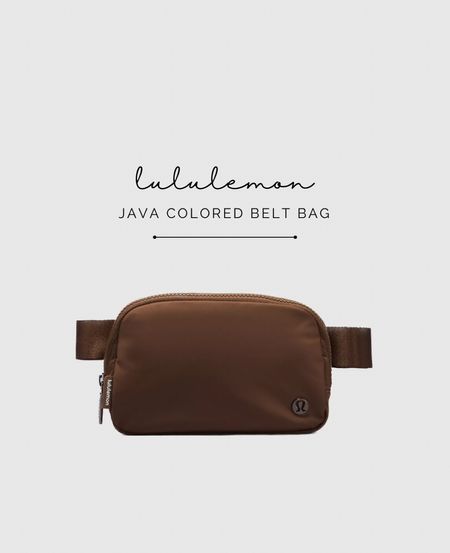 Java brown colored belt bag back in stock at Lululemon!

#LTKunder50 #LTKitbag