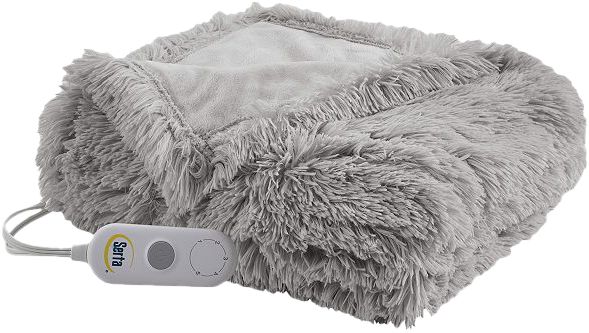 Serta® Leena Shaggy Faux Fur Electric Heated Throw Blanket | Kohl's