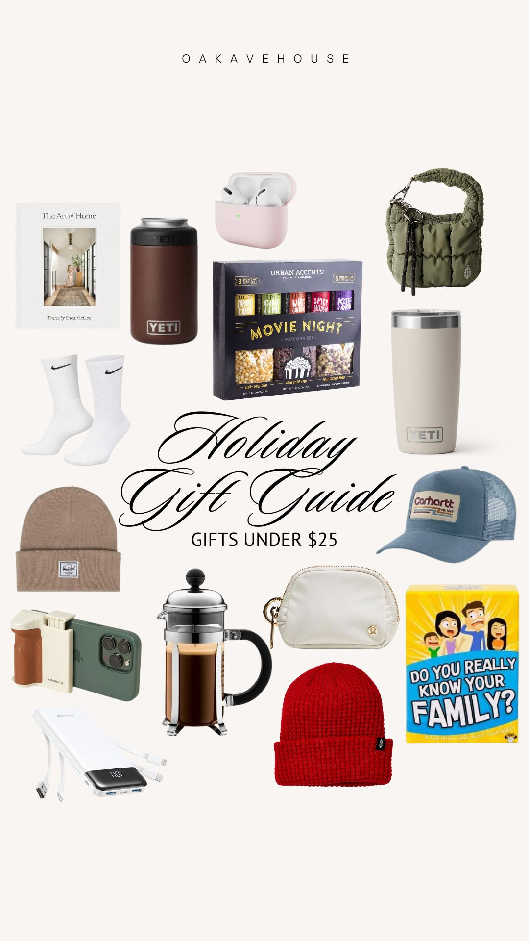 Gift guide under $25 for the whole family 

#LTKGiftGuide #LTKCyberWeek #LTKHoliday