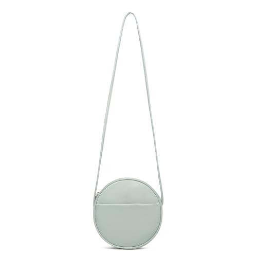 Circle Crossbody Bag for Women NYLON Circle Purse with Zipper Adjustable Knot Shoulder Straps | Amazon (US)