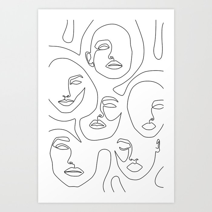 Her and Her Art Print | Society6