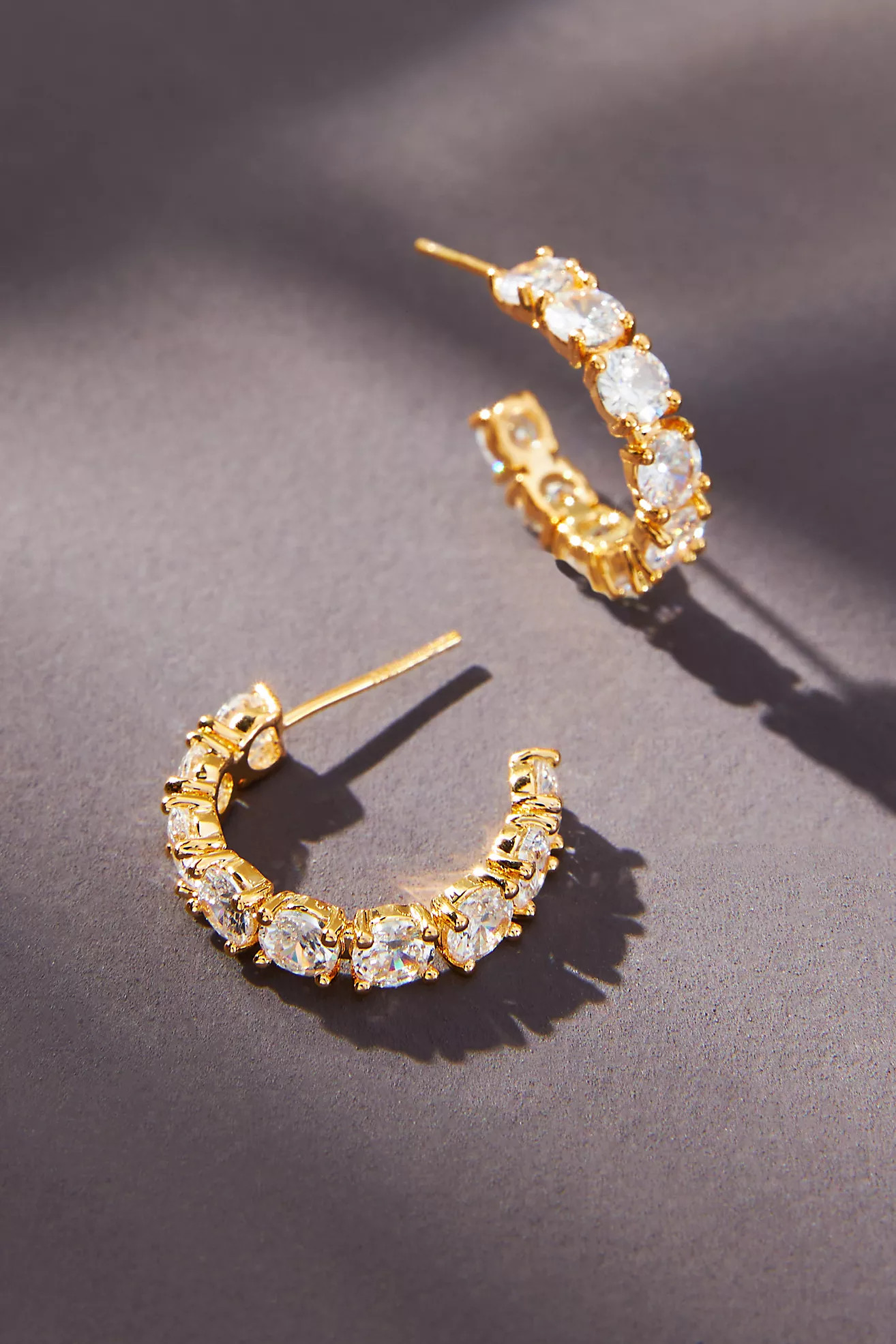 Crystal Hoop Earrings | Anthropologie (US)