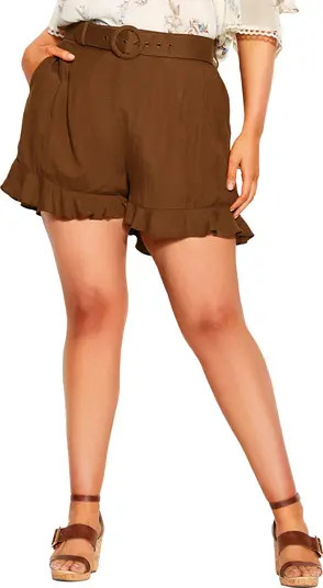 Breezy Belted Linen Blend Shorts | Nordstrom