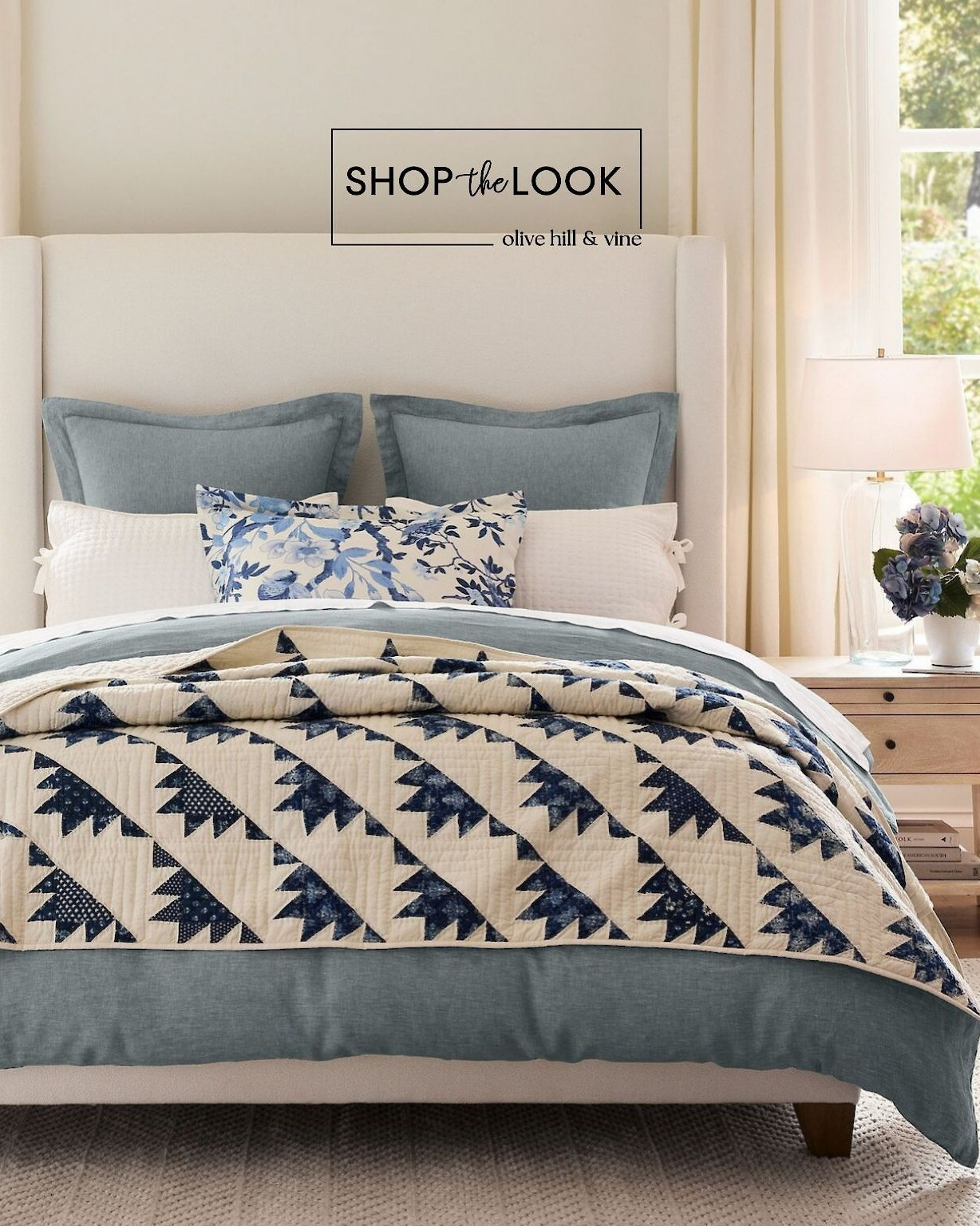 This bedroom hits that perfect calm-but-chic vibe. The floral bird print pops against layered shams and a blue-gray duvet, while the wingback bed, pull-out shelf nightstands, and a stone-toned rug pull the whole thing together. 

 

#LTKHome #LTKStyleTip #LTKFamily