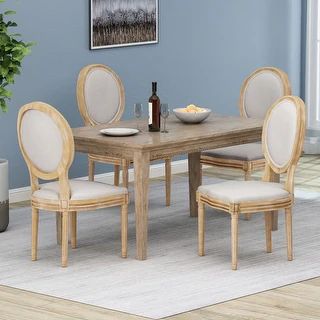 Phinnaeus French Country Dining Chairs (Set of 4) by Christopher Knight Home | Bed Bath & Beyond