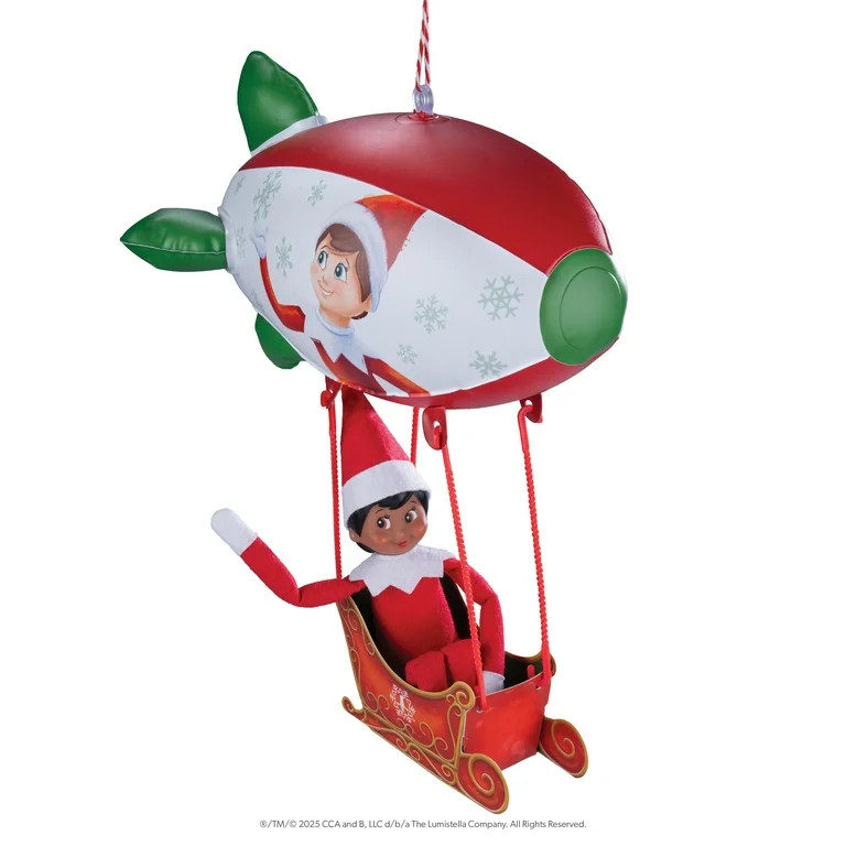 The Elf on the Shelf Polar Props Peppermint Blimp Ride – 20th Anniversary Scout Elf Accessory (... | Walmart (US)