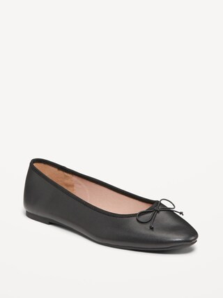 Faux Leather Ballet Flat | Old Navy (CA)