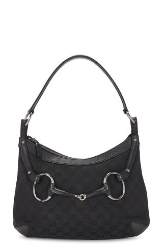 Gucci Horsebit Hobo Bag in Black | FWRD 