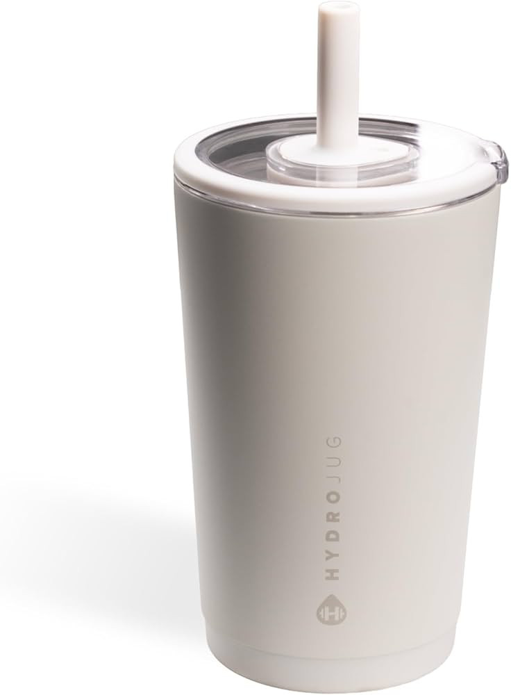 HydroJug Everyday Tumbler 14 oz – Ceramic-Lined Insulated Tumbler with Straw and Soft-Touch Lid... | Amazon (US)