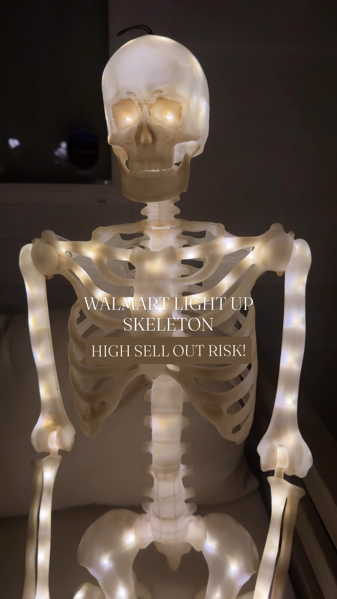 Walmart led light up skeleton! Pottery Barn has one that looks identical for over $100! You can snag this one for just $39.98! 

#LTKSeasonal #LTKHome #LTKFindsUnder50