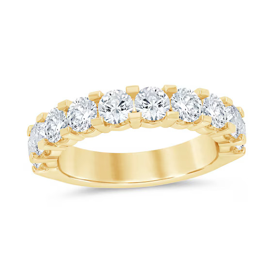 2 CT. T.W. Diamond Ten Stone Wedding Band in 14K Gold (I/I2)|Zales | Zales