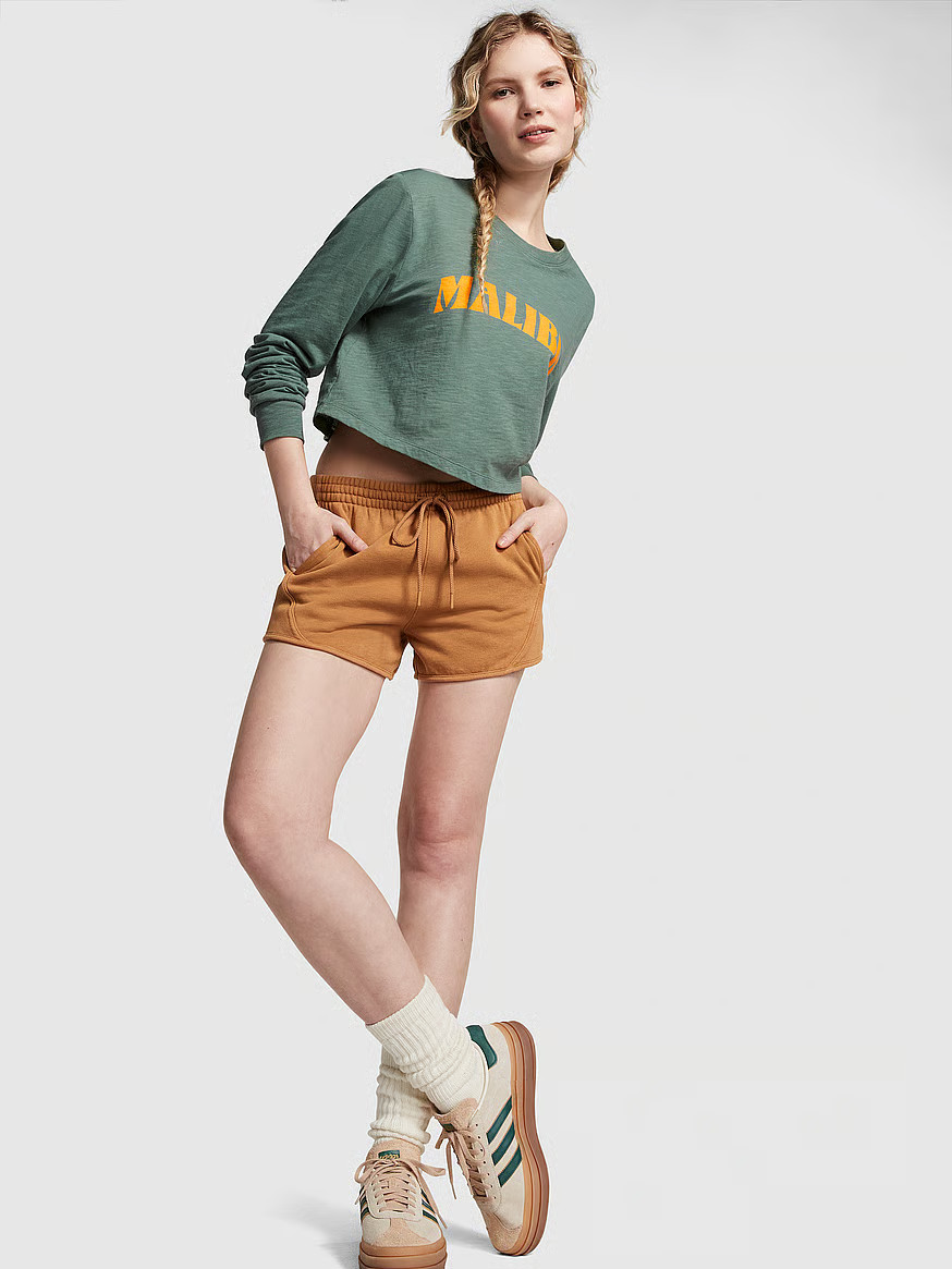 Premium Cotton Cropped Long-Sleeve T-Shirt | Victoria's Secret (US / CA )