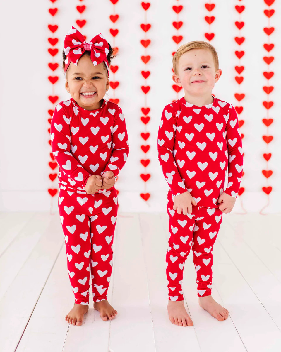 Heart Beet Two-Piece Pajama Set | Bums & Roses