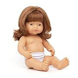 Miniland Educational Anatomically Correct 15" Baby Doll, Caucasian Girl, Red Hair,Multi | Amazon (US)