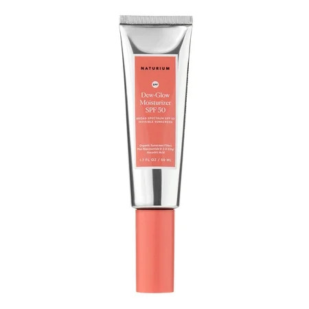 Naturium Dew-Glow Moisturizer SPF 50, Daily Moisturizing Sunscreen & Face Primer, Skin Protector with Dewy Finish, 1.7 fl oz | Walmart (US)