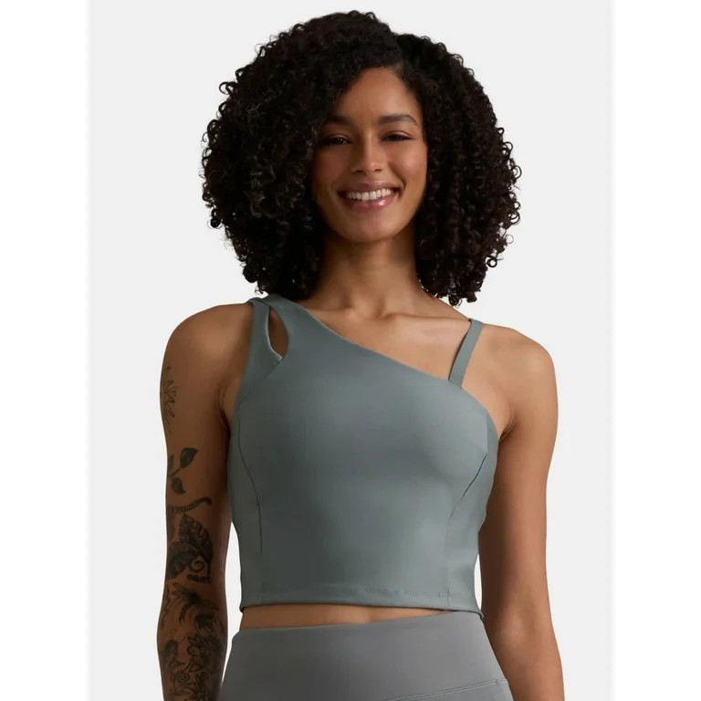Avia Women's Shine Asymmetrical Bra Tank, Sizes XS-XXXL | Walmart (US)
