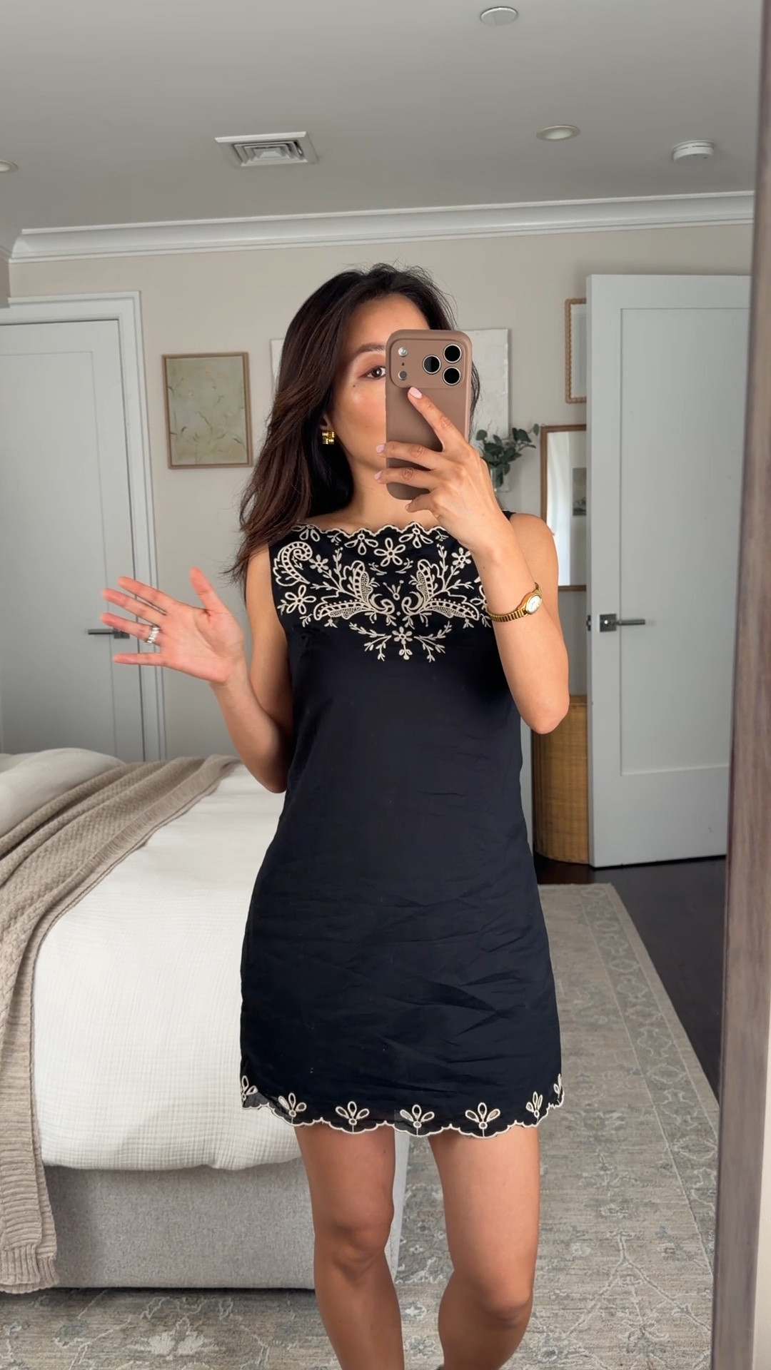 Size info below! 
• Embroidered cotton mini dress from Abercrombie , I'm wearing XXS petite but it's very short, I would try XXS regular or a size up in petite for more length 
• Madewell Sandals 
Petite friendly dress, cotton summer dress, shift dress

#LTKPetite #LTKSeasonal #LTKootd