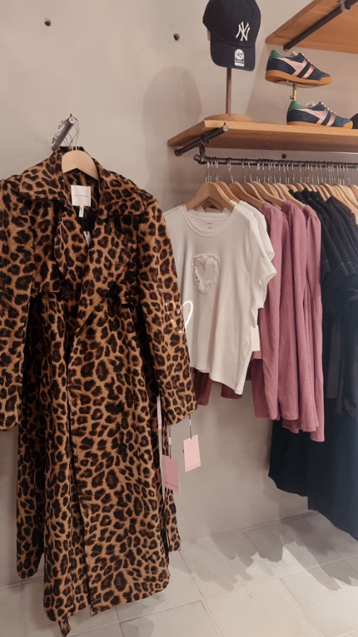 Anthropologie clothing finds 🛍️ / Leopard coat, white heart t-shirt, navy New York baseball cap, navy sneakers 

#LTKFindsUnder100 #LTKootd #LTKSaleAlert