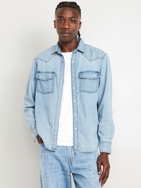 Denim Western Pocket Shirt | Old Navy (US)