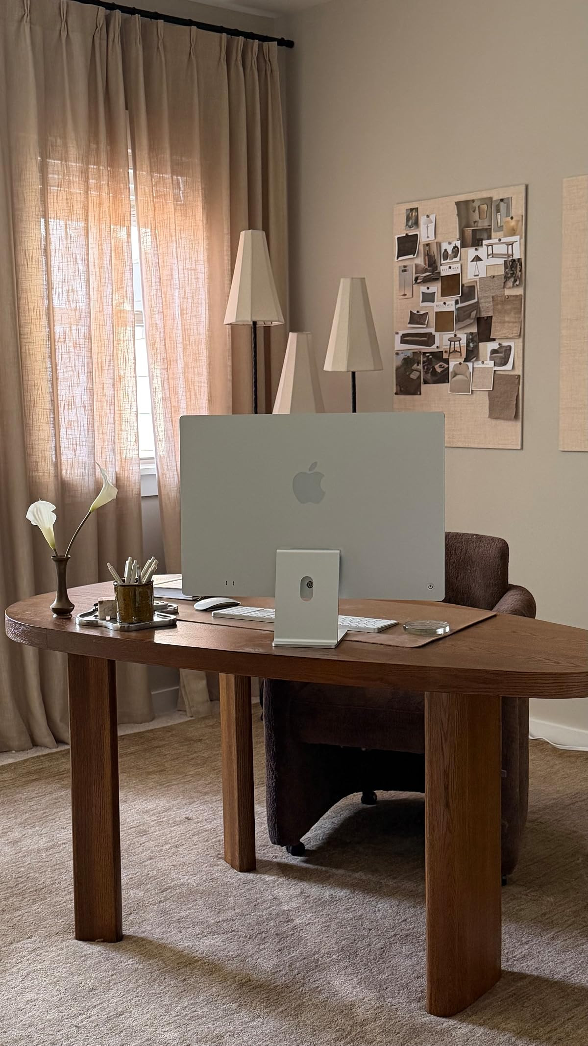 home office window treatment
color: light khaki | Amazon (US)