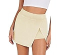 Lianlive Mini Skirts for Women High Waist Split Hem Casual Fitted Athletic Bodycon Skort Tennis S... | Amazon (US)