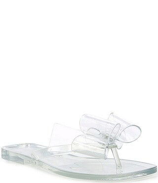 Sugary Jelly Bow Thong Sandals | Dillard's
