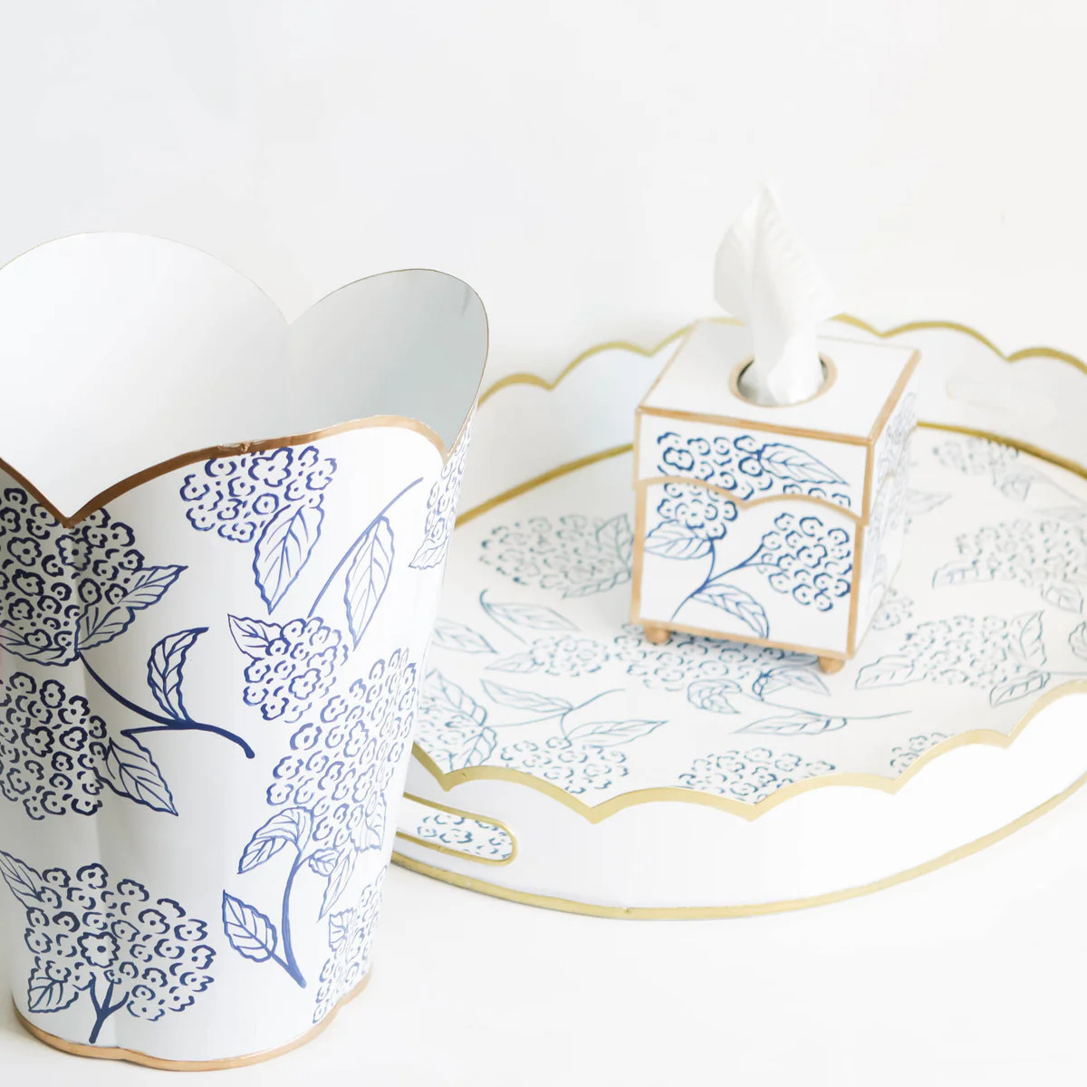 Seconds Fox & Bindele X SGP Hydrangea Chinoiserie | Susan Gordon Pottery