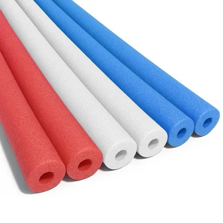Oodles of Noodles Deluxe Foam Pool Noodles – 48” x 2.5” Hollow Core Swim Noodles – Extra Dense, Durable, Buoyant – Pool, Beach, Crafts, DIY Projects (Red & White & Blue) | Walmart (US)