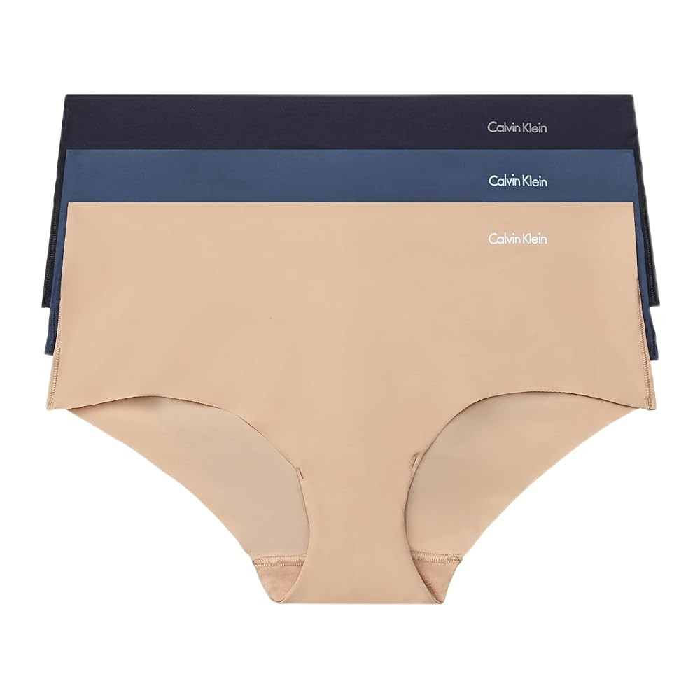 Calvin Klein Women's Invisibles Seamless Hipster Panties, 3 Pack | Amazon (US)