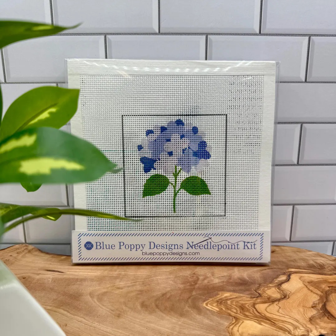 Blue Hydrangea Needlepoint Kit | Etsy (US)