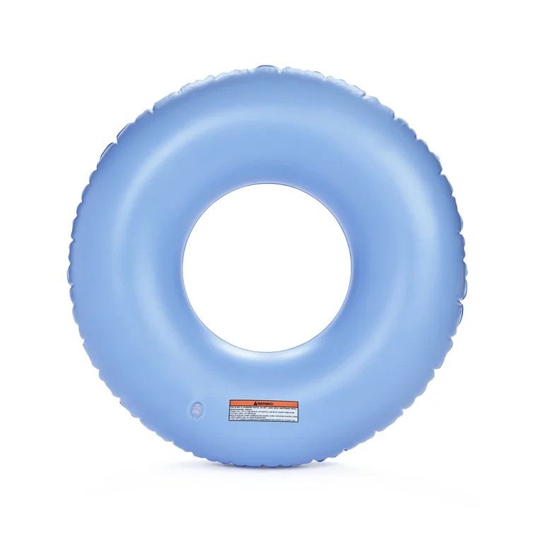 Float Life by FUNBOY Blue Cabana Stripe Luxury Tube Pool Float, Cup-Holder, 43" Oversized Design,... | Walmart (US)